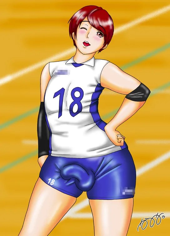 女子部コスチューム着用男子を××