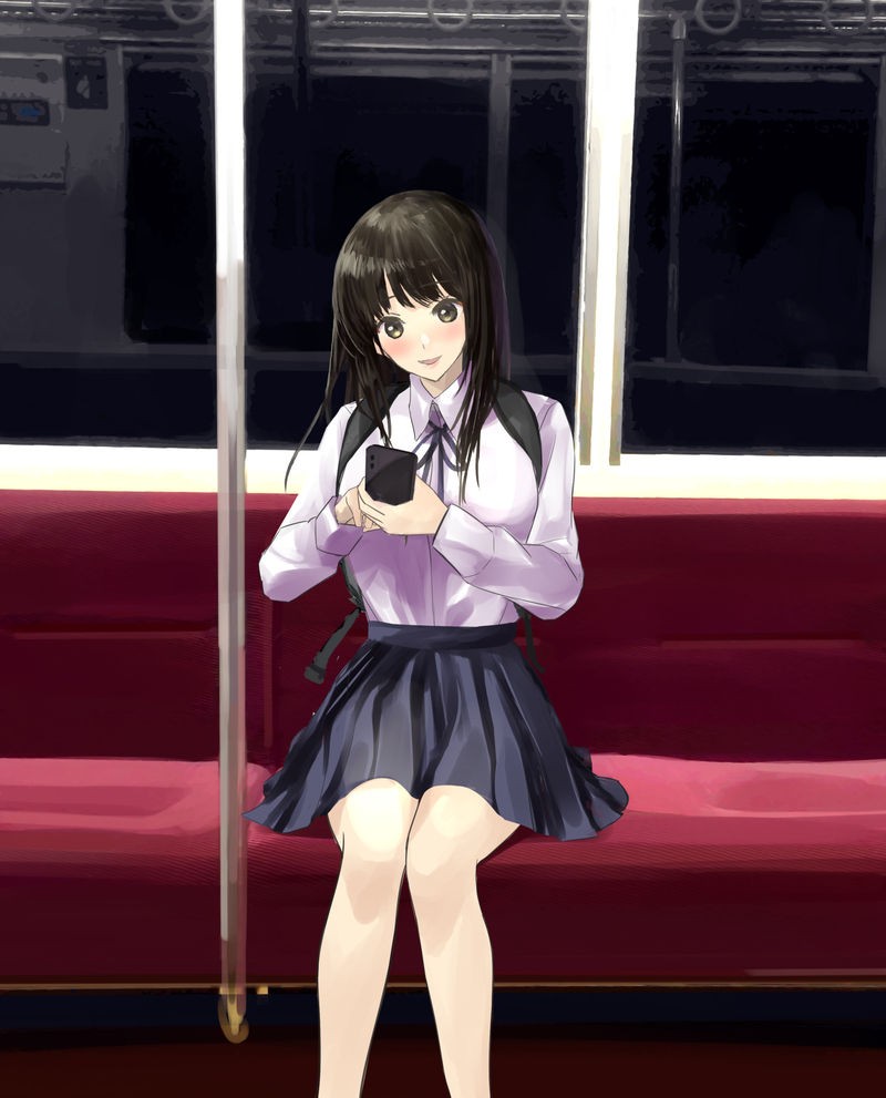 女の子に頼んでせめて精子だけでも女性専用車両に乗車させてもらう