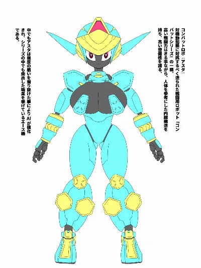 コンバットロボ『アスタ』を捕らえて極限陵辱