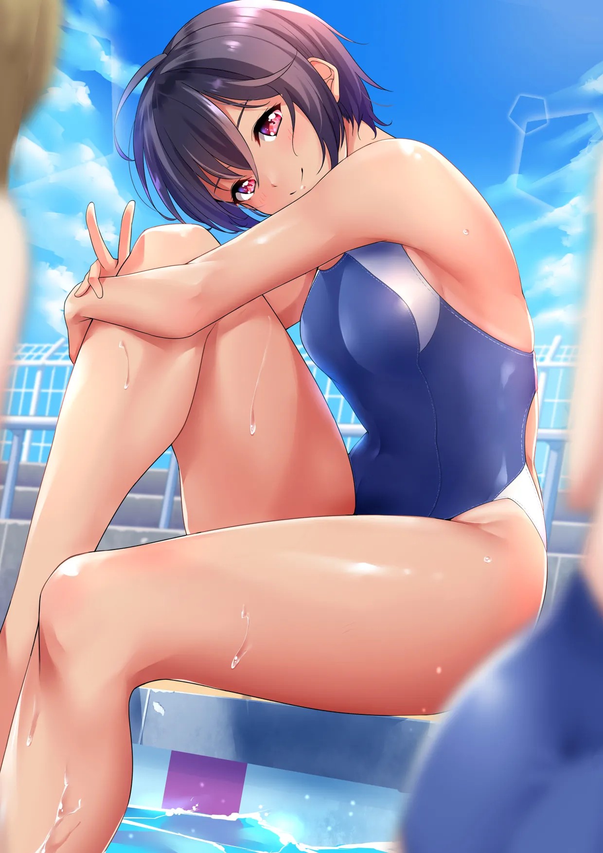日向 夏海 - 競泳水着えっち