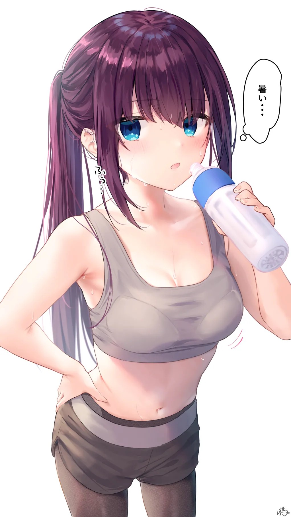 【運動後の】メイドちゃん