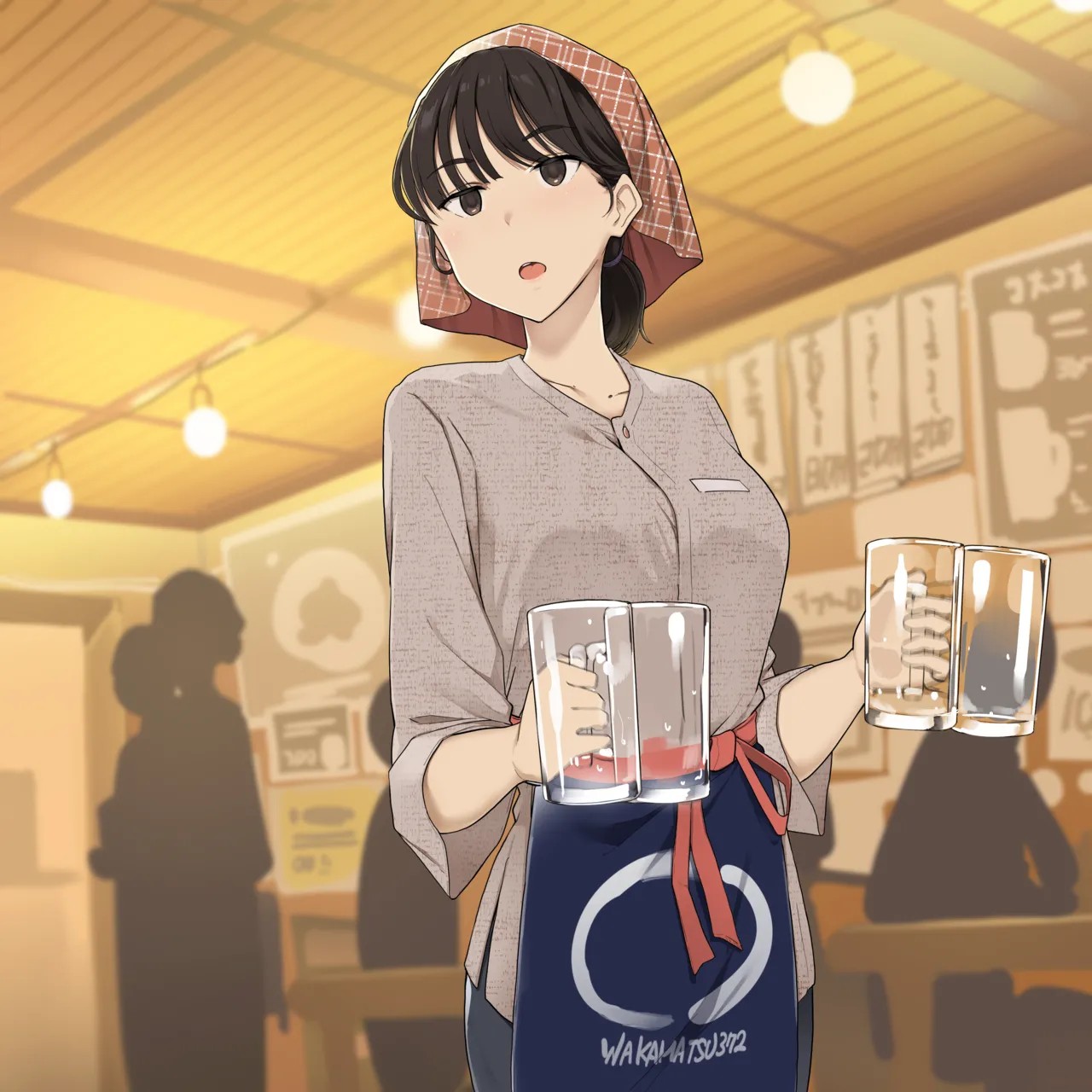 バイト中大きい声出すのが苦手な女の子