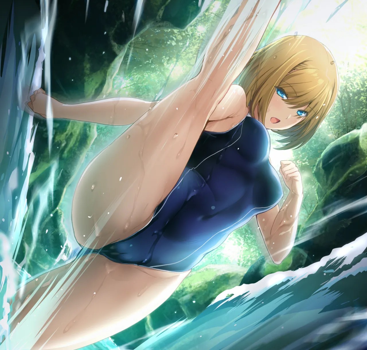 秋キャン水遊びで俺のテントが勝手にグランピング！