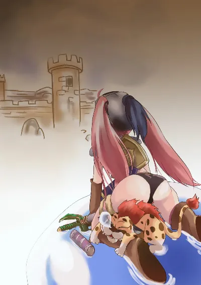 ナイトとベビーパンサーの連携プレー魔物と魔獣に対して無力の村人達 (転生したらスライムだった件、ドラゴンクエストV)