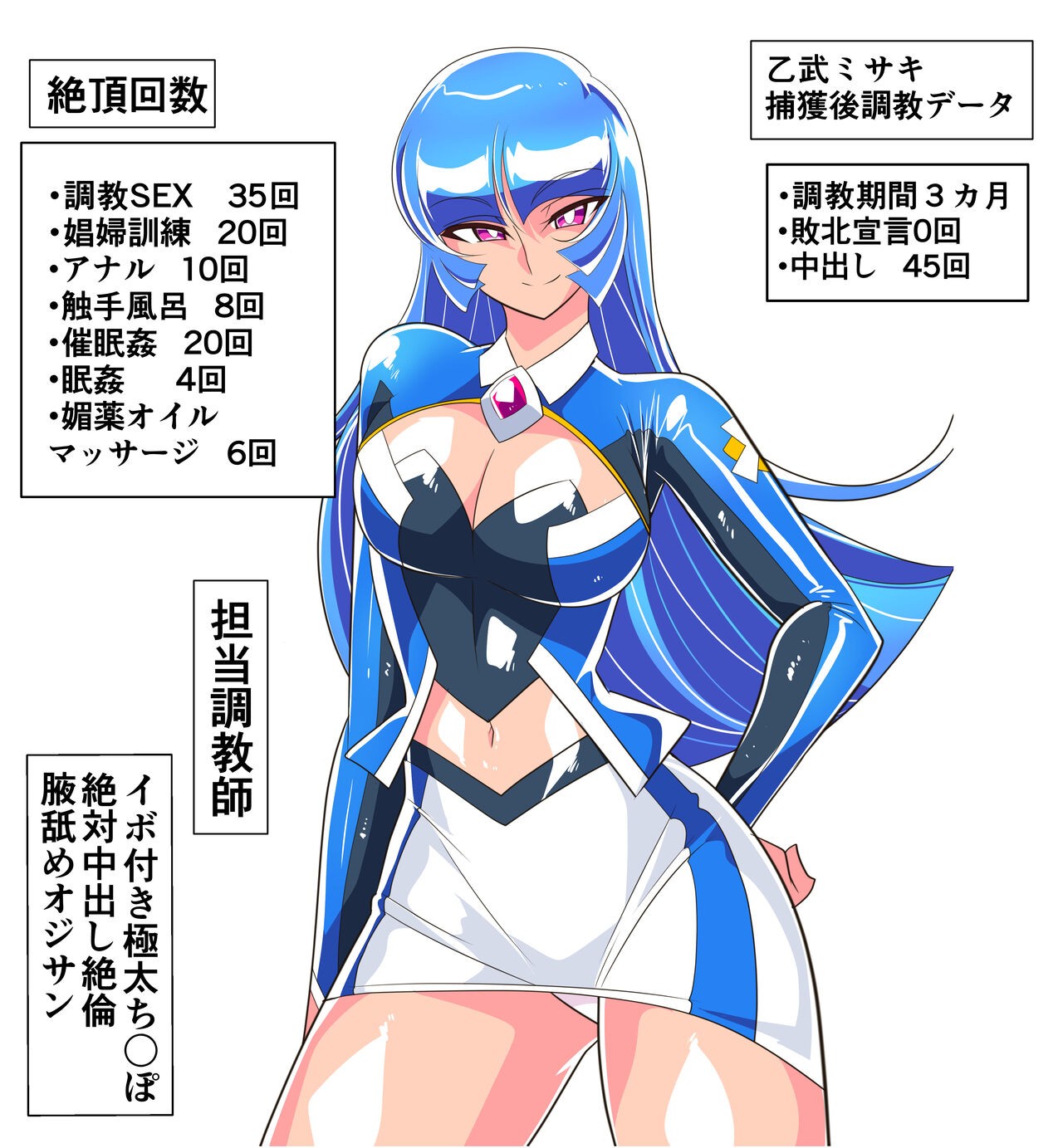 w336【スナップイラスト】乙武ミサキ 捕獲後調教報告 計4枚