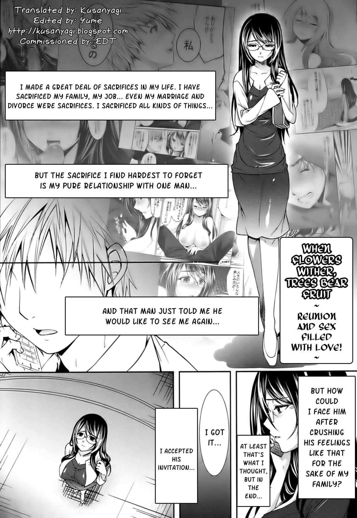 Sange Ketsujitsu ~Saikai, Soshite ai no aru Sex | When Flowers Wither, Trees Bear Fruit~ (Hazukashii Chibusa)
