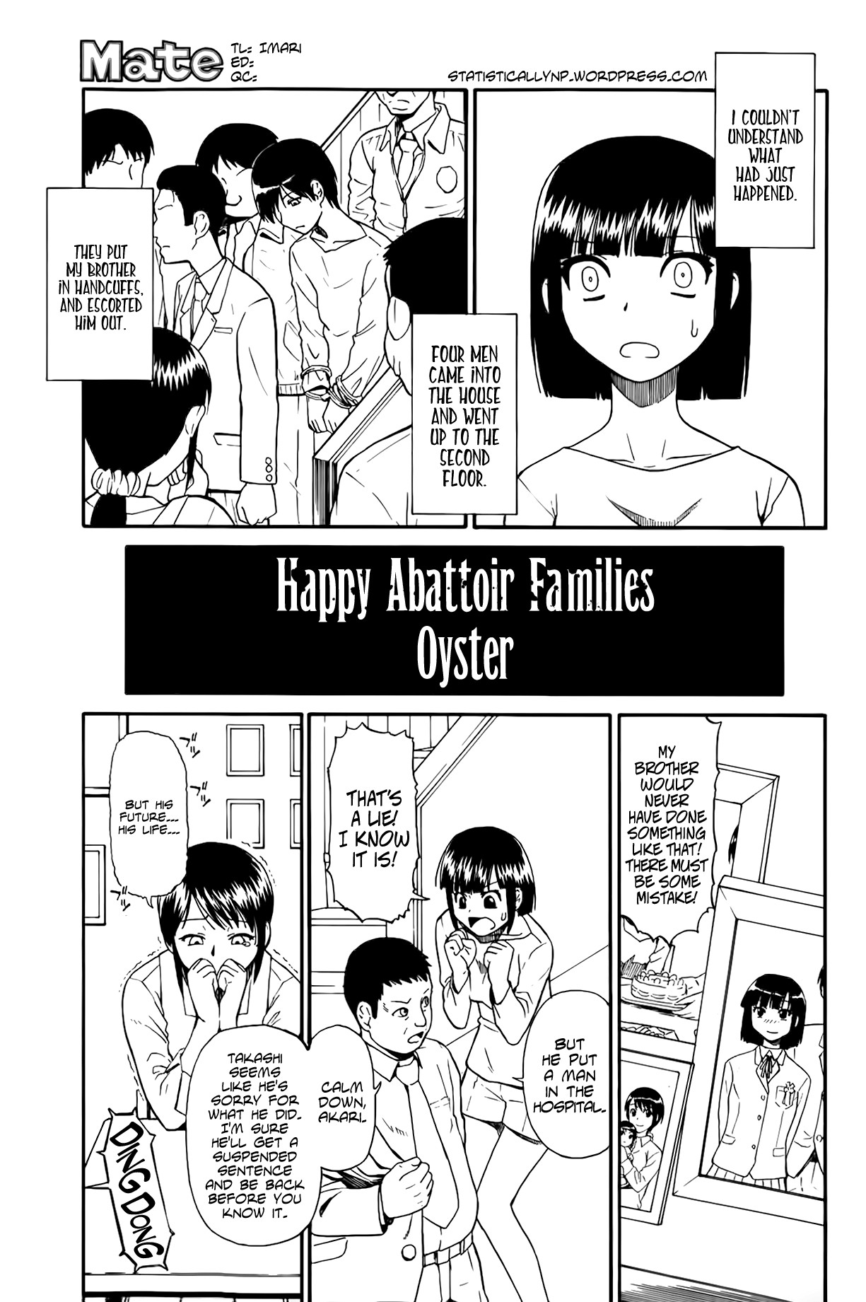 Tojou no Danran | Happy Abattoir Families Ch. 2 (COMIC Mate 2014-02) =StatistcallyNP=