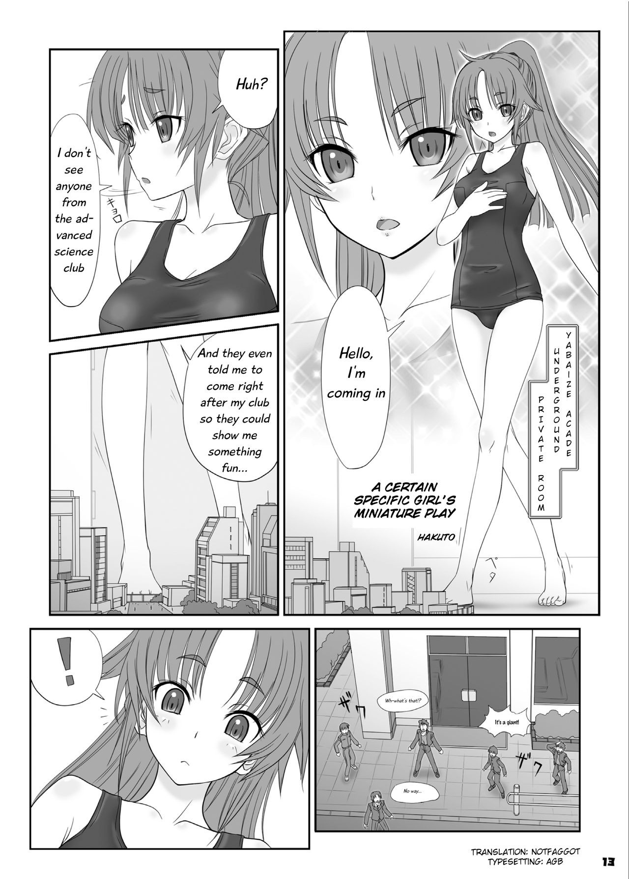 Toaru Shoujo no Miniature Play | A Certain Specific Girl's Miniature Play (Big Girl Crushed Us)