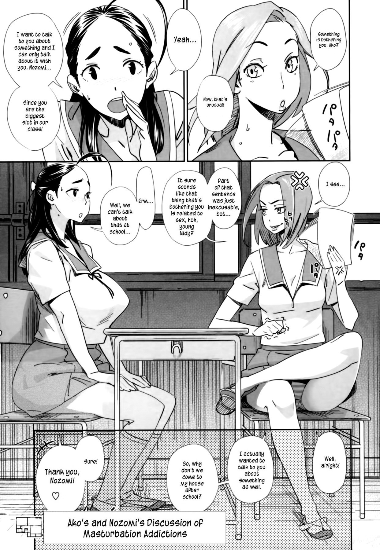 Ako to Nozomi no Onayami Soudan | Ako's and Nozomi's Discussion of Masturbation Addictions (PLDK)