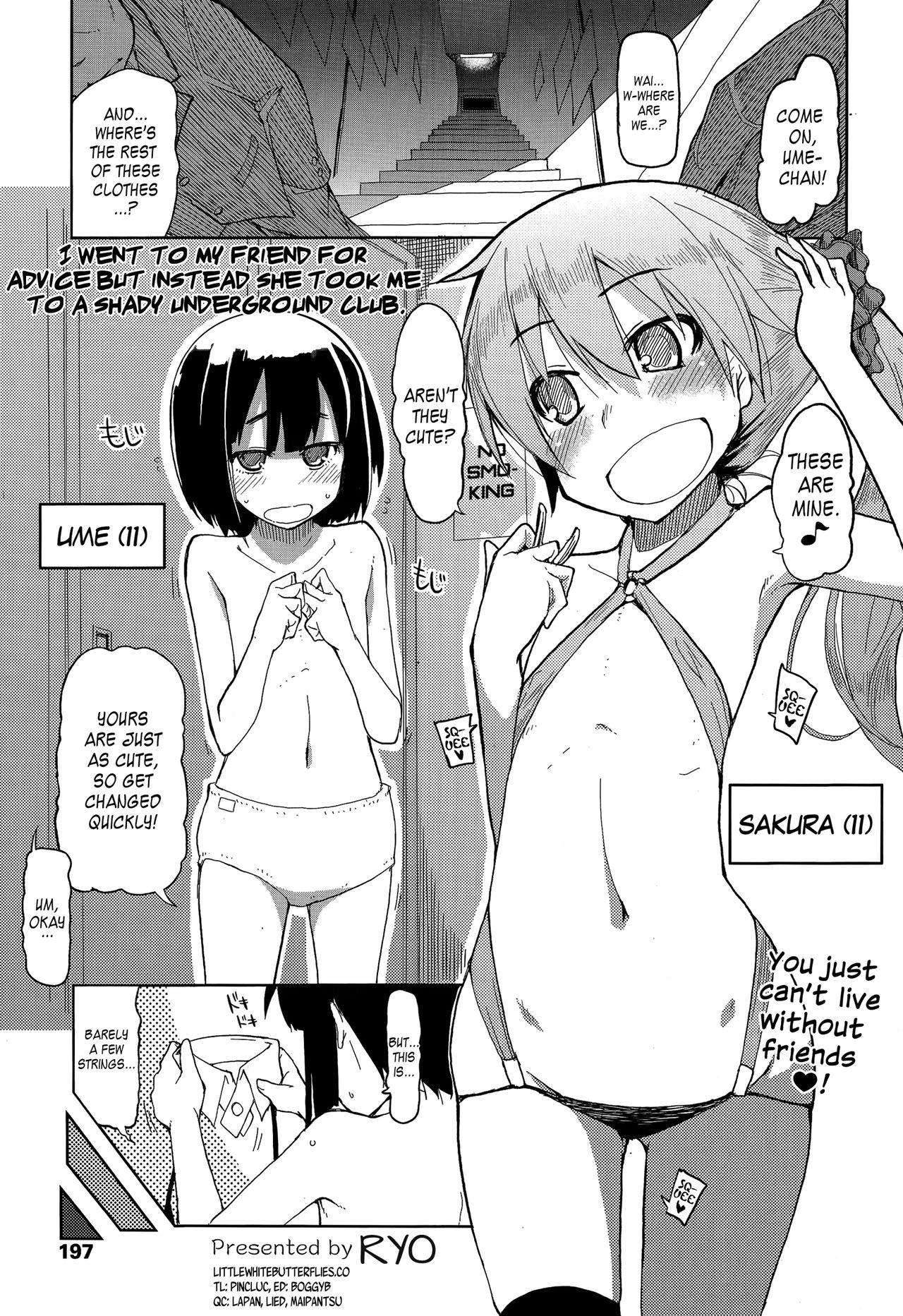 Tomodachi ni Nayami o Soudan Shite Mitara Ayashige na Basho ni Tsurete Koraremashita. | I went to my friend for advice but instead she took me to a shady underground club. (COMIC Tenma 2014-07) =LWB=