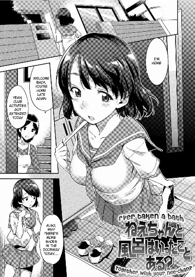 Nee-chan to Furo wa Itta Koto Aru? | Ever taken a bath together with your Nee-chan? (Ai ga Nakutemo Ecchi wa Dekiru!)