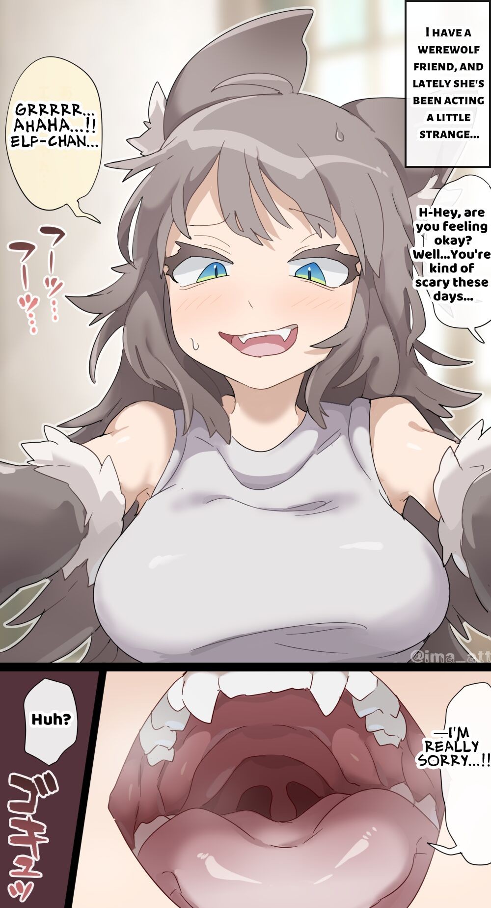 Wolf Woman SAME SIZE VORE