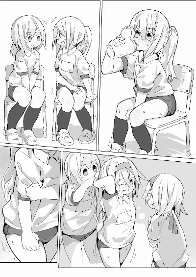 水分をいっぱい摂った女の子