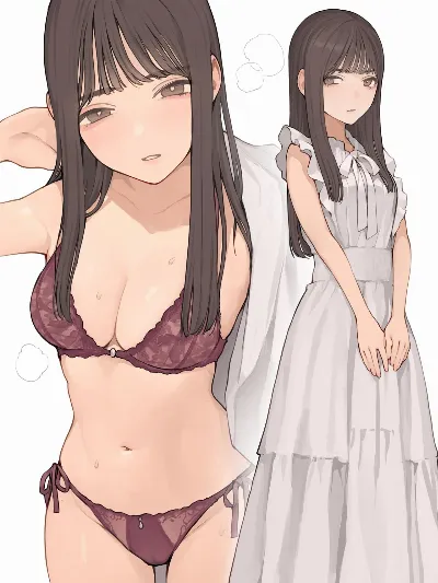 清楚ワンピースの下に