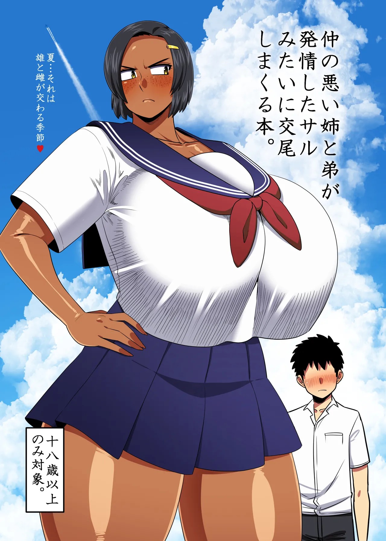 仲の悪い姉と弟が発情したサルみたいに交尾しまくる本。 夏・・・ それわ 雄と雌が交わる季節♥