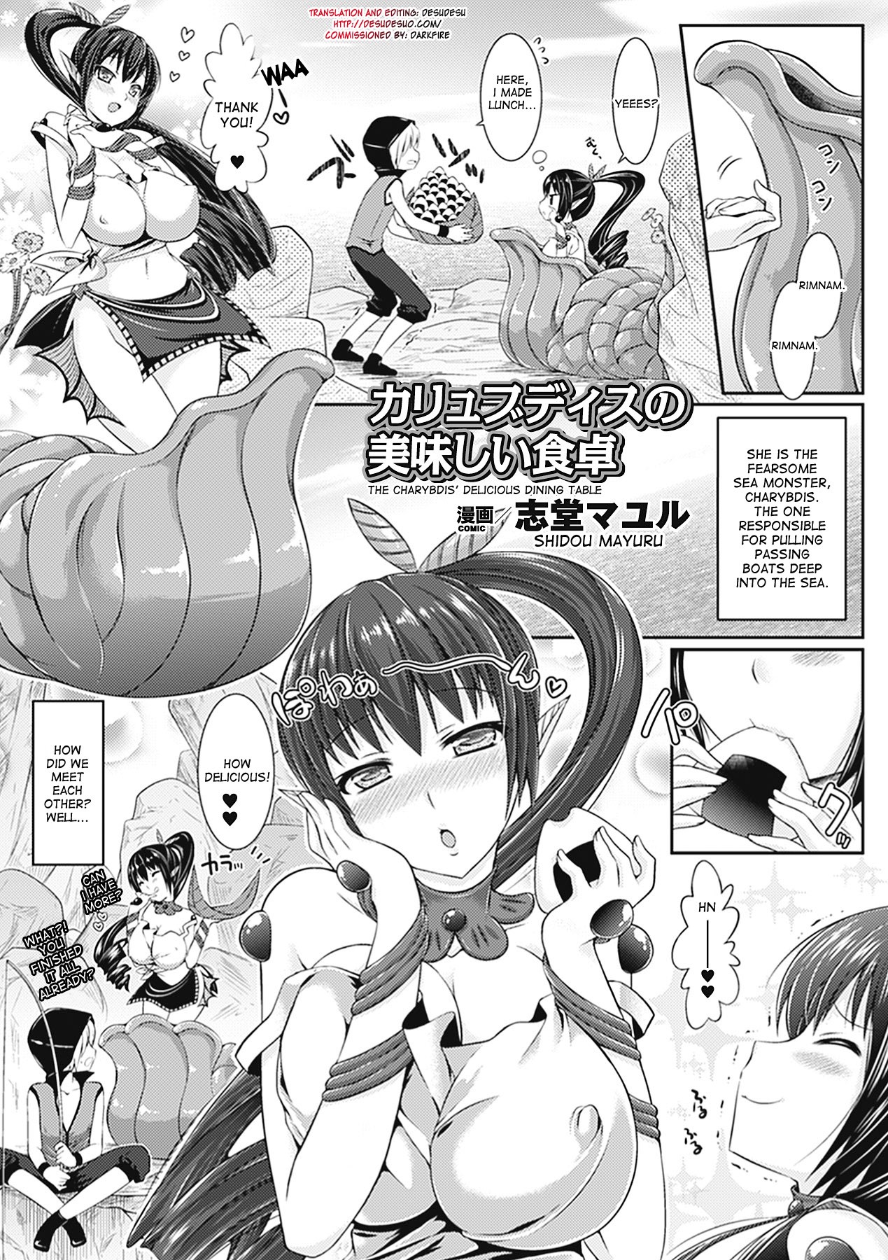 Charybdis no Oishii Shokutaku | The Charybdis's Delicious Dining Table (Bessatsu Comic Unreal Monster Musume Paradise Digital Ban Vol. 1)
