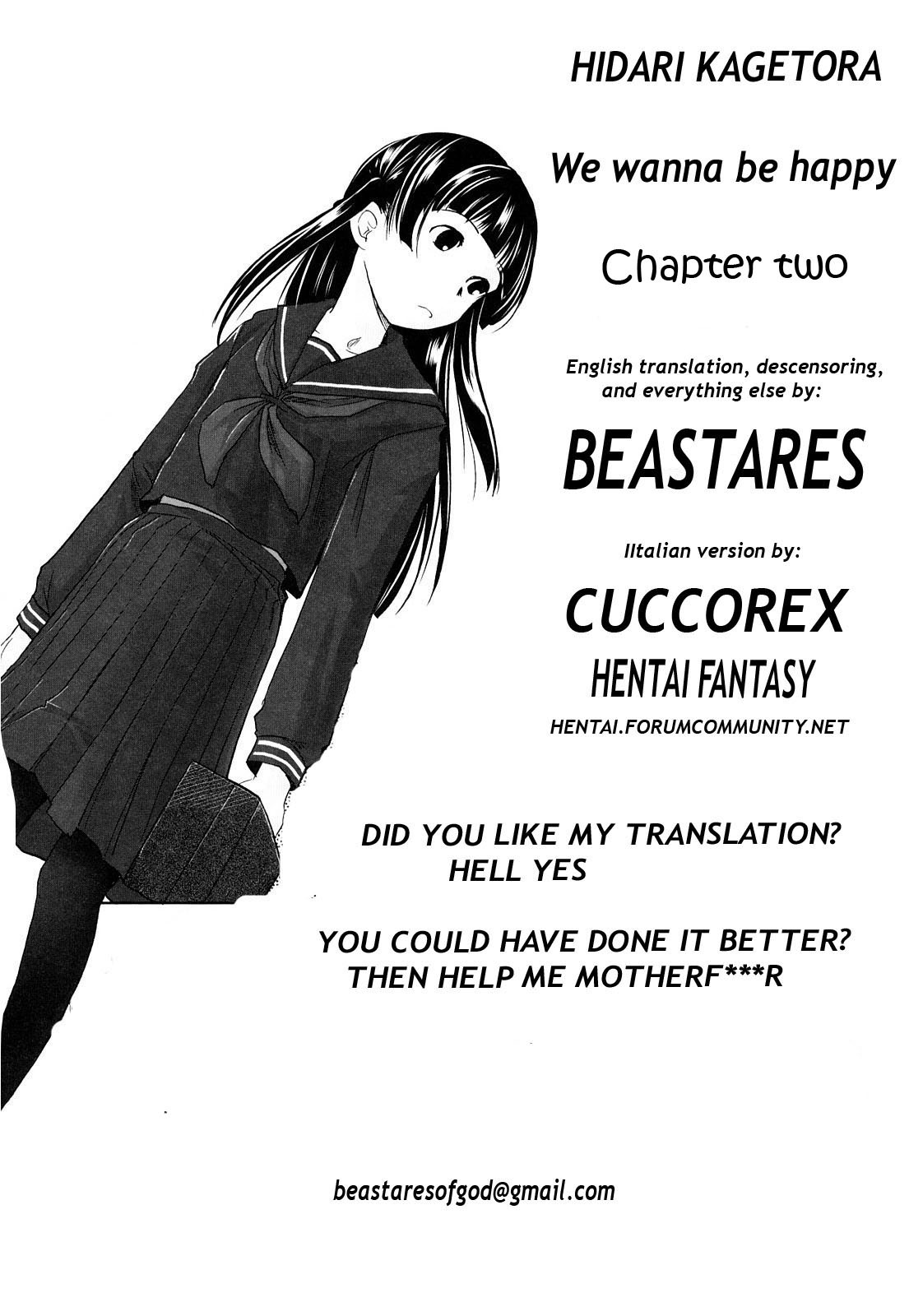 (Hidari Kagetora) We wanna be happy chapter two (English)